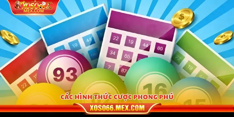 Các hình thức cược phong phú