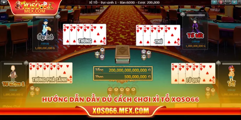 Bài xì tố xoso66 – Game bài chiến thuật hấp dẫn nhất 2 Hướng dẫn đầy đủ cách chơi xì tố Xoso66