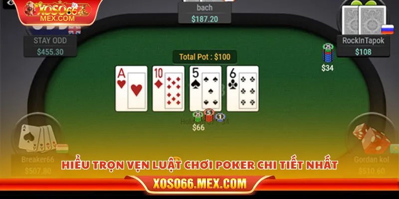 Hiểu trọn vẹn luật chơi poker chi tiết nhất